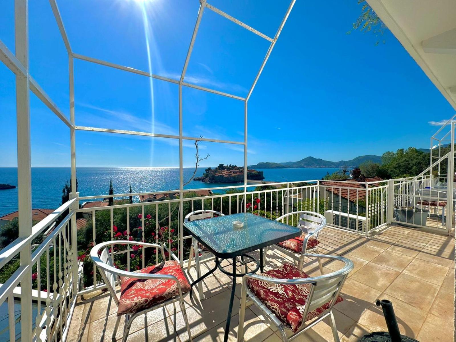 Sun Rose Apartments Sveti Stefan Zewnętrze zdjęcie